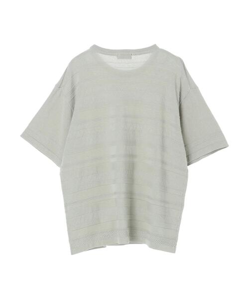 CRAFT STANDARD BOUTIQUE(クラフトスタンダードブティック)の「ニットTEE *(ニット/セーター・メンズ・ブラック/ライトグレー・LL/M/L)」の7枚目の写真