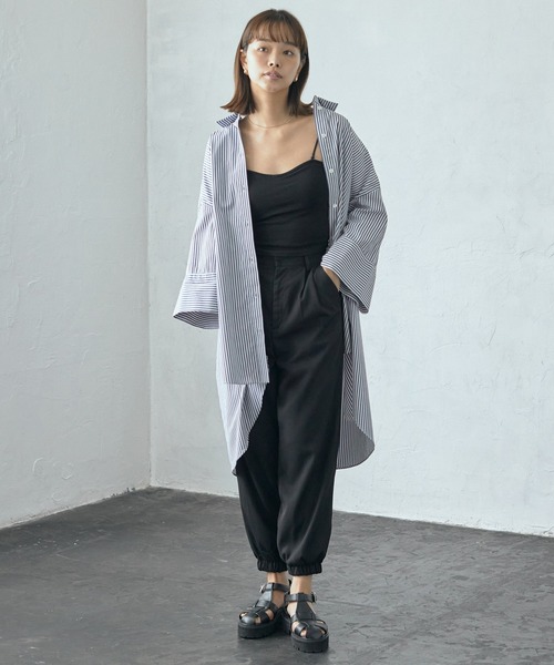 ECRIRE（エクリール）の「ｶｯﾌﾟ入りｲﾝﾅｰｷｬﾐ（キャミソール・レディース・ブラック/ブラウン/オフホワイト・フリー）」の6枚目の写真