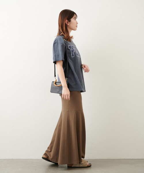 JOURNAL STANDARD（ジャーナルスタンダード）の「カレッジロゴTシャツ（Tシャツ/カットソー・レディース・ホワイト/ネイビー/グリーン・FREE）」の13枚目の写真