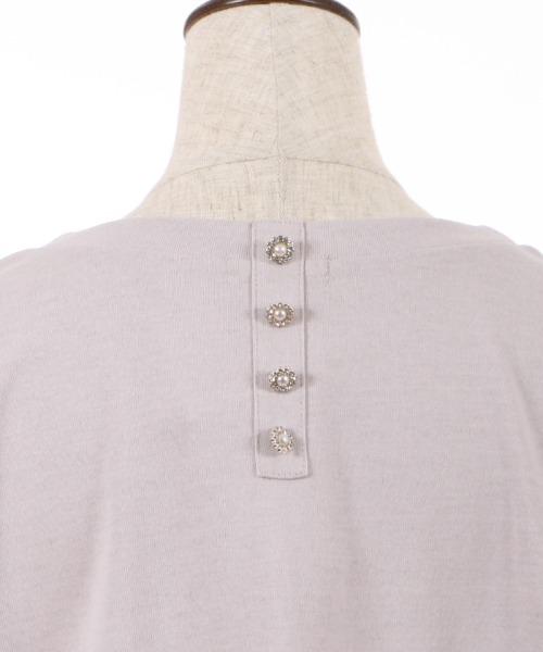 axes femme(アクシーズファム)の「ラメ刺繍ロゴTシャツ(Tシャツ/カットソー・レディース・キナリ/チャコール/グレイッシュベージュ/ブルー・FREE)」の21枚目の写真