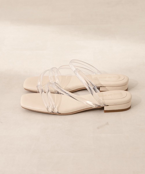 OLIVE des OLIVE（オリーブデオリーブ）の「PVCチューブサンダル（サンダル・レディース・オフホワイト/マルチ・SMALL/MEDIUM/LARGE）」の9枚目の写真