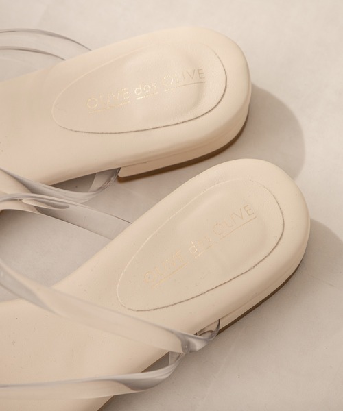 OLIVE des OLIVE（オリーブデオリーブ）の「PVCチューブサンダル（サンダル・レディース・オフホワイト/マルチ・SMALL/MEDIUM/LARGE）」の13枚目の写真