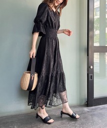 one after another NICE CLAUP | 結婚式や大切なシーンにもおすすめ　WEB限定ロングワンピ―ス(ワンピース)