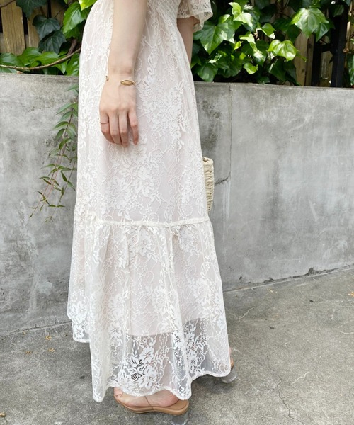 one after another NICE CLAUP(ワンアフターアナザーナイスクラップ)の「結婚式や大切なシーンにもおすすめ WEB限定ロングワンピ―ス(ワンピース・レディース・ブラック/ホワイト系その他/アイボリー/カーキ・FREE)」の10枚目の写真