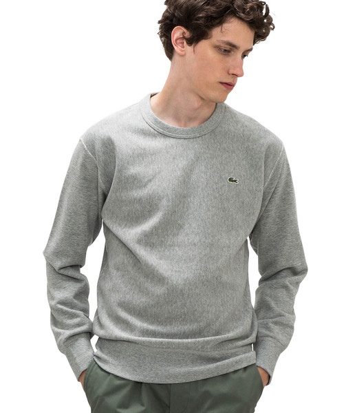LACOSTE(ラコステ)の「無撚糸 プレミアムスウェットシャツ(スウェット)」|グレー