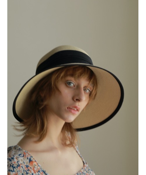 AMAIL（アマイル）の「Mature tape hat（ハット・レディース・ブラック/サックスブルー/ベージュ・FREE）」の12枚目の写真