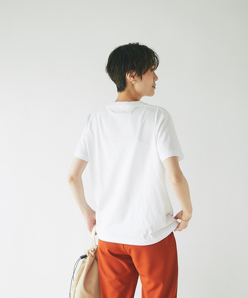 un dix cors（アンディコール）の「トレンドライクなロゴプリント　CheriフロッキーTシャツ（Tシャツ/カットソー・レディース・ホワイト/チャコールグレー/ホワイト系その他・FREE）」の18枚目の写真