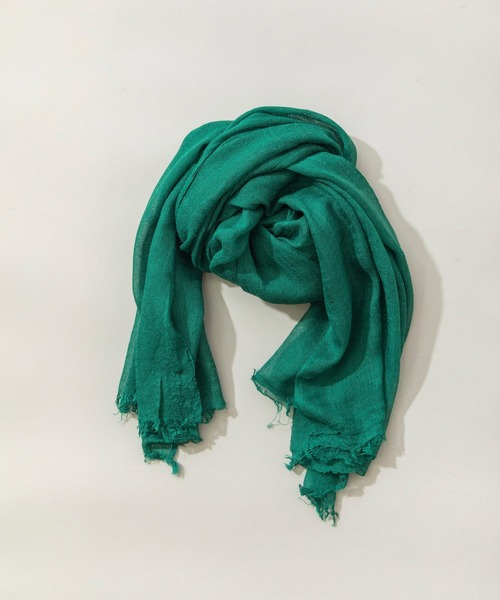 Munich（ミューニック）の「ウールガーゼストール（ストール/ショール・レディース・ブラック/ベージュ/ネイビー/グレー/グリーン/ボルドー・FREE）」の4枚目の写真