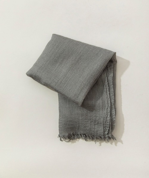 Munich（ミューニック）の「ウールガーゼストール（ストール/ショール・レディース・ブラック/ベージュ/ネイビー/グレー/グリーン/ボルドー・FREE）」の19枚目の写真