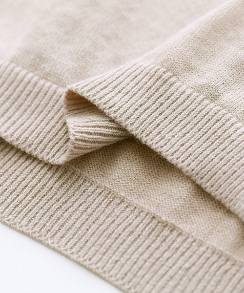 osharewalker（オシャレウォーカー）の「【廃盤】『前後2wayサイドリボンロングニットベスト』（ベスト・レディース・ブラック/ベージュ・FREE）」の17枚目の写真