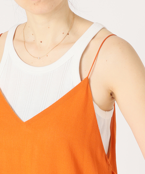 VERMEIL par iena（ヴェルメイユパーイエナ）の「【ESLOW/エスロー】AMERICAN SLEEVE タンクトップ◆（タンクトップ・レディース・ブラック/グリーン・FREE）」の7枚目の写真