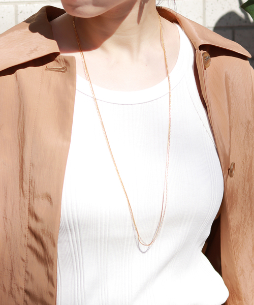 VERMEIL par iena（ヴェルメイユパーイエナ）の「【ESLOW/エスロー】AMERICAN SLEEVE タンクトップ◆（タンクトップ・レディース・ブラック/グリーン・FREE）」の10枚目の写真