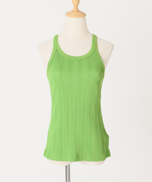 VERMEIL par iena（ヴェルメイユパーイエナ）の「【ESLOW/エスロー】AMERICAN SLEEVE タンクトップ◆（タンクトップ・レディース・ブラック/グリーン・FREE）」の20枚目の写真