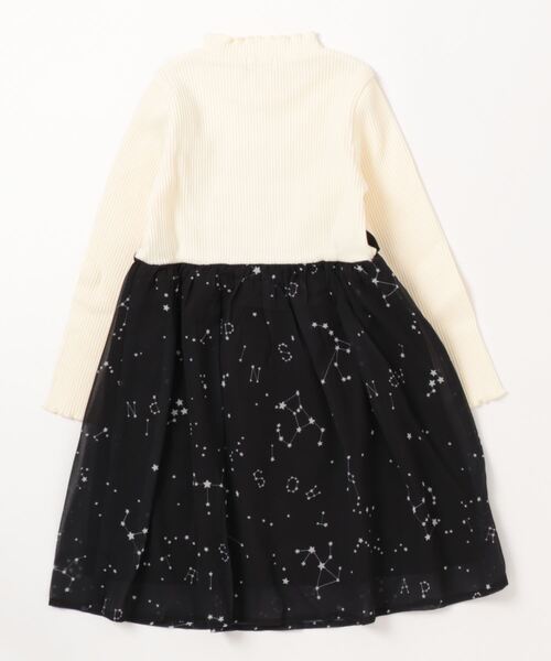 trois lapins kp(トロワラパンケーピー)の「シフォンワンピース(110~130cm)(ワンピース・キッズ・ブラック・110cm/120cm/130cm)」の10枚目の写真