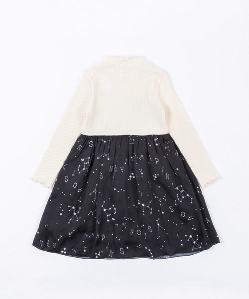 trois lapins kp(トロワラパンケーピー)の「シフォンワンピース(110~130cm)(ワンピース・キッズ・ブラック・110cm/120cm/130cm)」の9枚目の写真