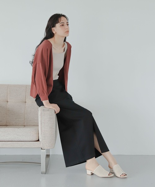 LAKOLE（ラコレ）の「フロントスリットナロースカート / 345991（スカート・レディース・ブラック/ブラウン・SMALL/MEDIUM）」の5枚目の写真