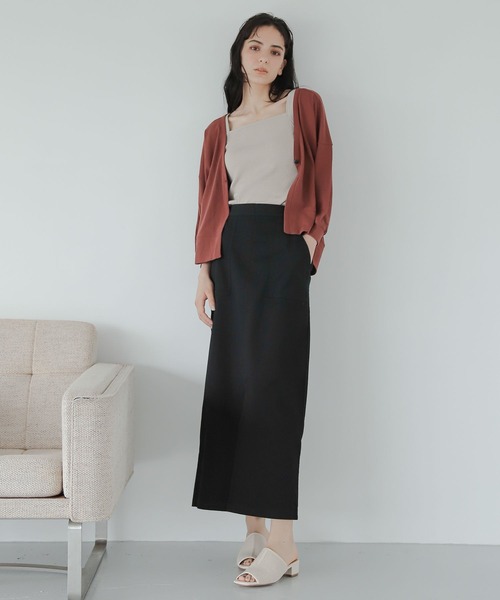 LAKOLE（ラコレ）の「フロントスリットナロースカート / 345991（スカート・レディース・ブラック/ブラウン・SMALL/MEDIUM）」の6枚目の写真