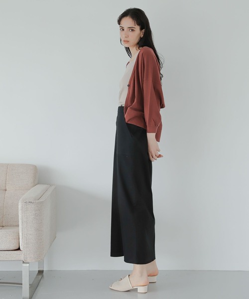 LAKOLE（ラコレ）の「フロントスリットナロースカート / 345991（スカート・レディース・ブラック/ブラウン・SMALL/MEDIUM）」の8枚目の写真