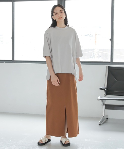 LAKOLE（ラコレ）の「フロントスリットナロースカート / 345991（スカート・レディース・ブラック/ブラウン・SMALL/MEDIUM）」の10枚目の写真