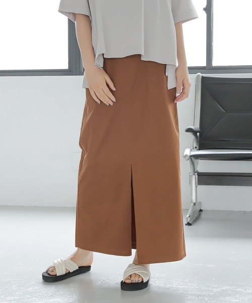 LAKOLE（ラコレ）の「フロントスリットナロースカート / 345991（スカート・レディース・ブラック/ブラウン・SMALL/MEDIUM）」の14枚目の写真