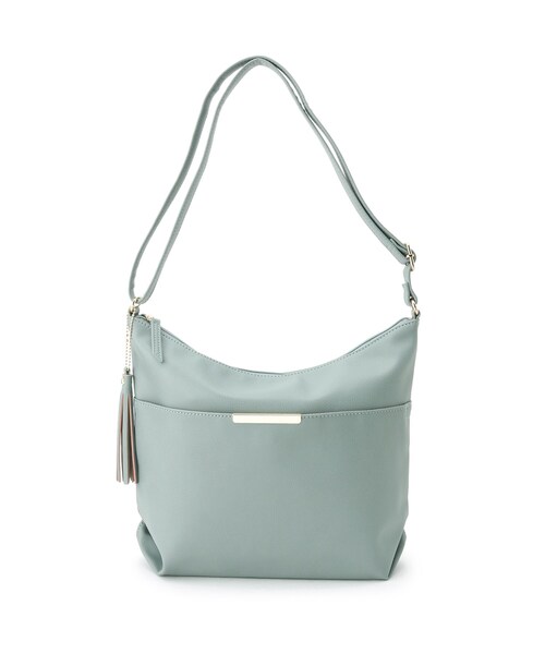 SHOO・LA・RUE（シューラルー）の「◆ダブルフェイスショルダーバッグ（ショルダーバッグ・レディース・アイボリー/グレー/ブラック/ダークブラウン/レッド系1/サックスブルー・00）」の6枚目の写真