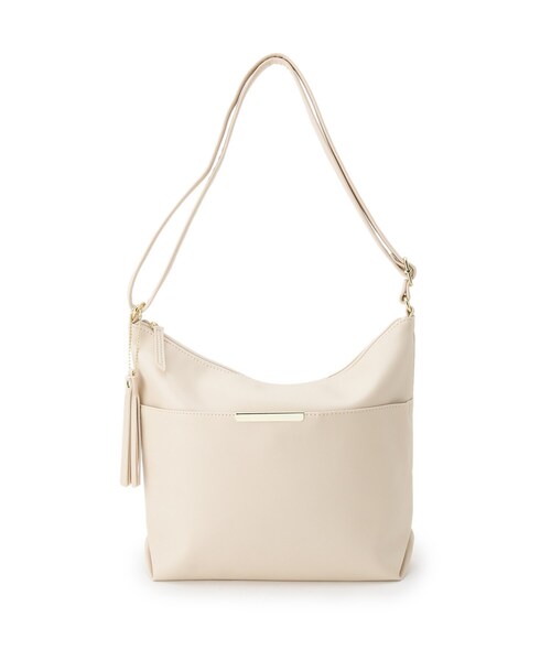 SHOO・LA・RUE（シューラルー）の「◆ダブルフェイスショルダーバッグ（ショルダーバッグ・レディース・アイボリー/グレー/ブラック/ダークブラウン/レッド系1/サックスブルー・00）」の2枚目の写真