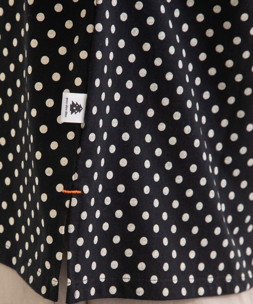 POU DOU DOU(プードゥドゥ)の「クラシックパターンボトルネックTee(Tシャツ/カットソー・レディース・キナリ/ブラック/オレンジ/グリーン・3)」の11枚目の写真