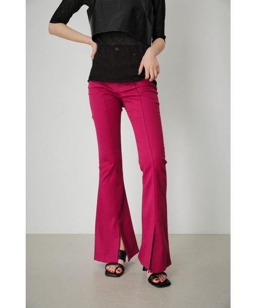 AZUL by moussy(アズールバイマウジー)の「CENTER SLIT COLOR FLARE PT/センタースリットカラーフレアーパンツ(その他パンツ・レディース・ダークブルー/マジェンタ/ブラック・MEDIUM/SMALL)」の22枚目の写真