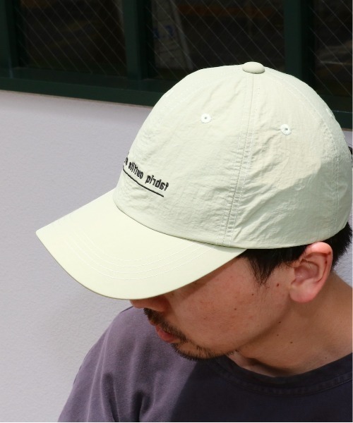 FRUIT OF THE LOOM(フルーツオブザルーム)の「FRUIT OF THE LOOM×FABRIQ OUTFITTER SERVICEフルーツオブザルーム×ファブリックアウトフィッターサービス NYLON 6P CAPナイロン6Pキャップユニセックス撥水(キャップ・メンズ・ホワイト/ライトブルー/ブラック/ピンク/ライトグリーン/ブラック×ホワイト/ライトピンク・FREE)」の6枚目の写真