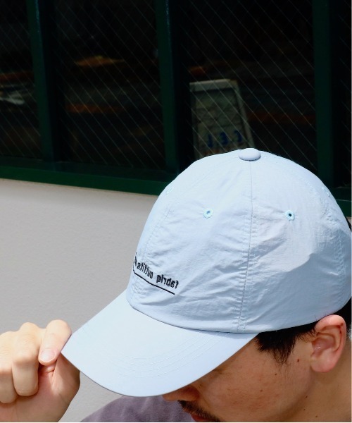FRUIT OF THE LOOM(フルーツオブザルーム)の「FRUIT OF THE LOOM×FABRIQ OUTFITTER SERVICEフルーツオブザルーム×ファブリックアウトフィッターサービス NYLON 6P CAPナイロン6Pキャップユニセックス撥水(キャップ・メンズ・ホワイト/ライトブルー/ブラック/ピンク/ライトグリーン/ブラック×ホワイト/ライトピンク・FREE)」の1枚目の写真
