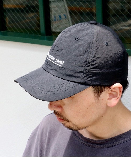 FRUIT OF THE LOOM(フルーツオブザルーム)の「FRUIT OF THE LOOM×FABRIQ OUTFITTER SERVICEフルーツオブザルーム×ファブリックアウトフィッターサービス NYLON 6P CAPナイロン6Pキャップユニセックス撥水(キャップ・メンズ・ホワイト/ライトブルー/ブラック/ピンク/ライトグリーン/ブラック×ホワイト/ライトピンク・FREE)」の20枚目の写真