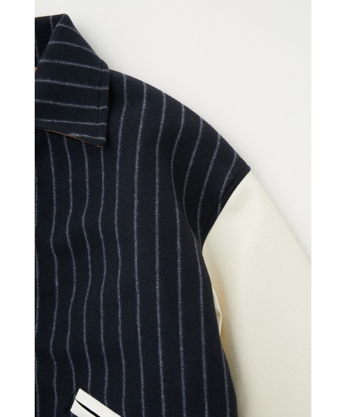 MOUSSY(マウジー)の「OVERSIZED VERSITY ジャケット(スタジャン・レディース・グリーン/ブルー系その他2・FREE)」の10枚目の写真