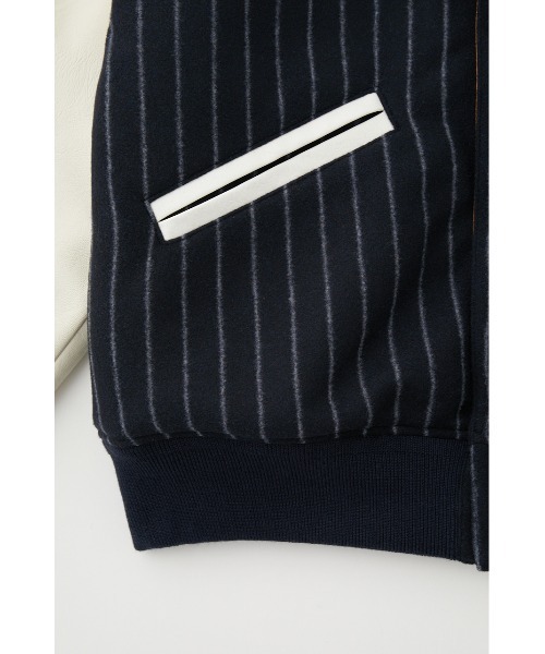 MOUSSY(マウジー)の「OVERSIZED VERSITY ジャケット(スタジャン・レディース・グリーン/ブルー系その他2・FREE)」の12枚目の写真