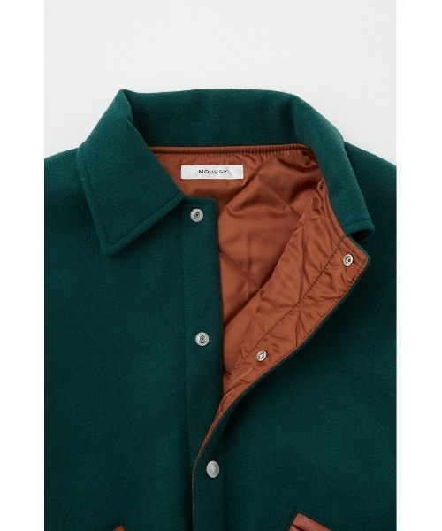 MOUSSY(マウジー)の「OVERSIZED VERSITY ジャケット(スタジャン・レディース・グリーン/ブルー系その他2・FREE)」の16枚目の写真