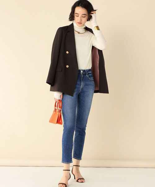 NOLLEY’S(ノーリーズ)の「【RED CARD TOKYO/レッドカードトーキョー】30th Anniversary ハイライズ(デニムパンツ・レディース・ネイビー/インディゴブルー・25/22/24/23)」の4枚目の写真