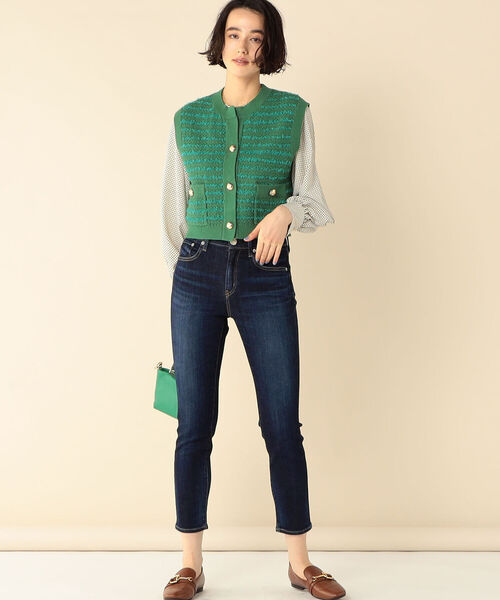 NOLLEY’S(ノーリーズ)の「【RED CARD TOKYO/レッドカードトーキョー】30th Anniversary ハイライズ(デニムパンツ・レディース・ネイビー/インディゴブルー・25/22/24/23)」の7枚目の写真