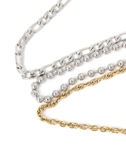 LEPSIM（レプシィム）の「ステンレスチェーンブレス　135924（ブレスレット・レディース・シルバー/ゴールド/シルバー系その他・ONE SIZE）」の8枚目の写真