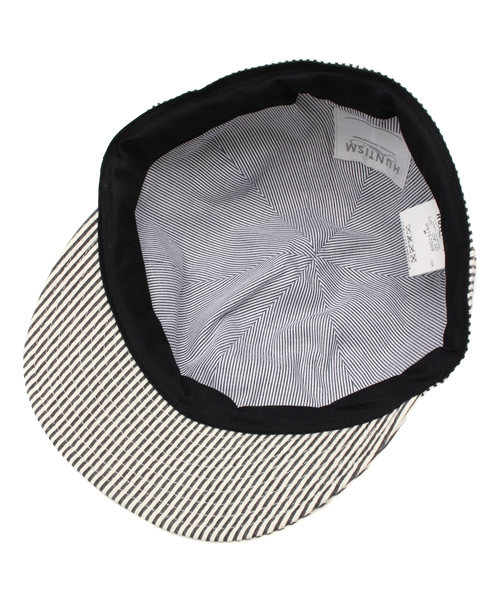 HUNTISM（ハンティズム）の「【HUNTISM】Stripe Cap / MADE IN JAPAN（ハット・メンズ・ブラック/ベージュ/レッド・ONE SIZE）」の9枚目の写真