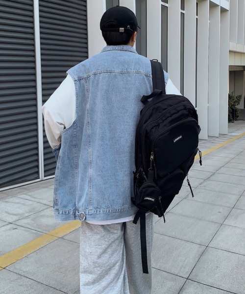 MGV(エムジーヴィー)の「ビッグシルエットデニムベスト(ベスト・メンズ・ブラック/ブルー・LARGE/X-LARGE/MEDIUM)」の13枚目の写真