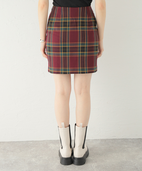 Oriens JOURNAL STANDARD（オリエンス ジャーナルスタンダード）の「【"GOOD GIRL” / グッドガール】Check Mini Skirt / チェックミニスカート（スカート・レディース・ライトグリーン/ボルドー・SMALL/MEDIUM）」の22枚目の写真