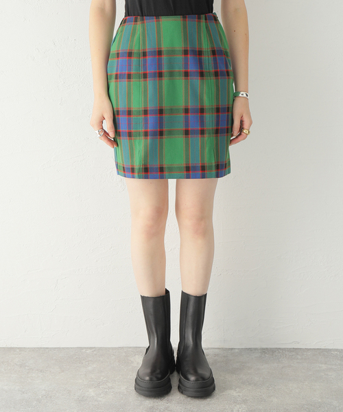 Oriens JOURNAL STANDARD（オリエンス ジャーナルスタンダード）の「【"GOOD GIRL” / グッドガール】Check Mini Skirt / チェックミニスカート（スカート・レディース・ライトグリーン/ボルドー・SMALL/MEDIUM）」の17枚目の写真