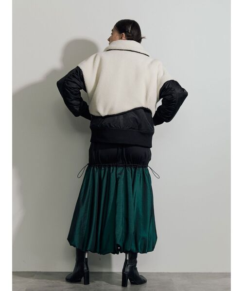 美品　UN3D.　アンスリード　ドローストリングバルーンワンピース　38 UN3D. ドローストリングバルーンワンピース サイズ38 【公式通販】