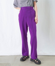 【美脚効果】LC/LLL センターシームパンツ / センタープレスカラースラックス