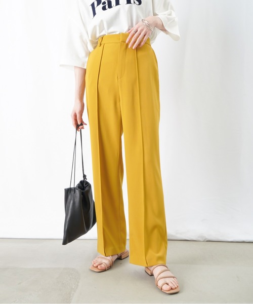 LUCA/LADY LUCK LUCA（ルカ/レディラックルカ）の「【美脚効果】LC/LLL センターシームパンツ / センタープレスカラースラックス（スラックス・レディース・ブラック/パープル/マスタード・36(S)/38(M)）」の14枚目の写真