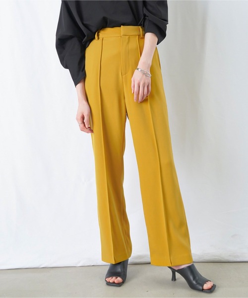 LUCA/LADY LUCK LUCA（ルカ/レディラックルカ）の「【美脚効果】LC/LLL センターシームパンツ / センタープレスカラースラックス（スラックス・レディース・ブラック/パープル/マスタード・36(S)/38(M)）」の11枚目の写真