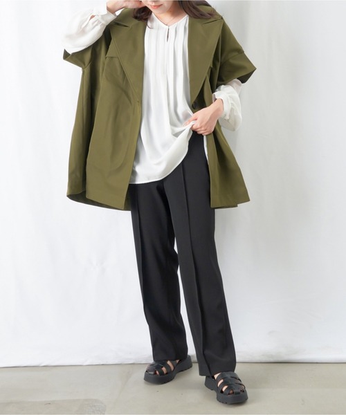 LUCA/LADY LUCK LUCA（ルカ/レディラックルカ）の「【美脚効果】LC/LLL センターシームパンツ / センタープレスカラースラックス（スラックス・レディース・ブラック/パープル/マスタード・36(S)/38(M)）」の6枚目の写真