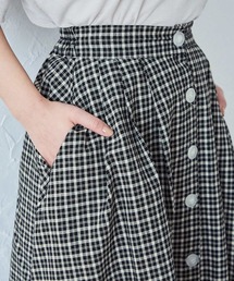 レトロチェックマキシスカート