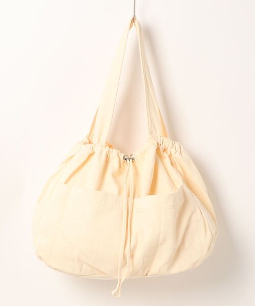 Fun & Daily（ファンアンドデイリー）の「F&D : ギャザートートバッグ（トートバッグ・レディース・ホワイト/ブラック・FREE）」の3枚目の写真