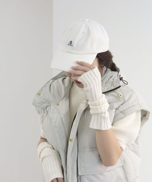 GEVACO（ゲバコ）の「【GEVACO/ゲバコ】メルトンキャップ（キャップ・レディース・チャコールグレー/ネイビー/ブラウン/レッド/オフホワイト・FREE）」の2枚目の写真