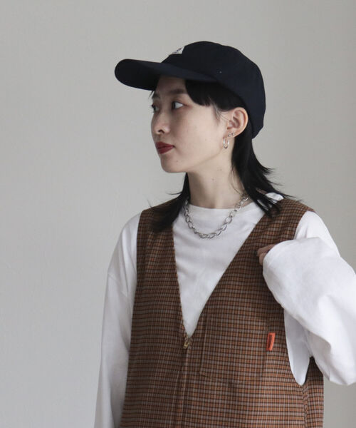 GEVACO（ゲバコ）の「【GEVACO/ゲバコ】メルトンキャップ（キャップ・レディース・チャコールグレー/ネイビー/ブラウン/レッド/オフホワイト・FREE）」の20枚目の写真